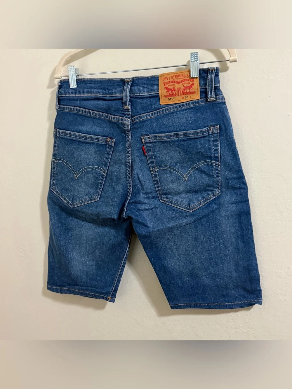 Levi's 511  PREMIUM Slim Fit Denim Shorts Blue Men Size 30 Jean Jorts unisex